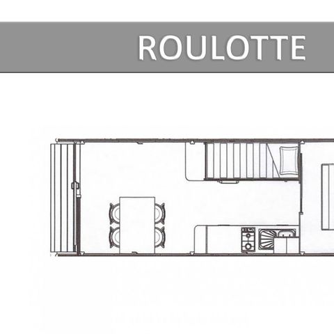 Accommodation 4 persons - ROULOTTE. ECO