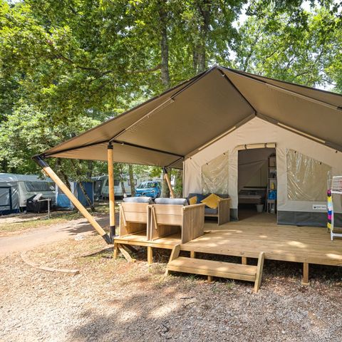 CANVAS AND WOOD TENT 5 people - Safari tent Comfort 
