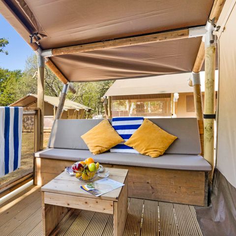 CANVAS AND WOOD TENT 5 people - Safari tent Lodge (5P) 