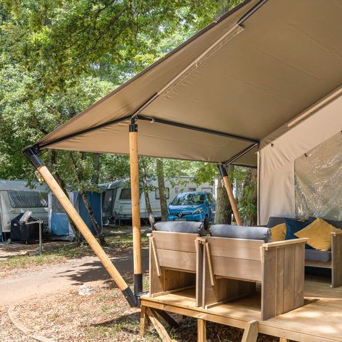 CANVAS AND WOOD TENT 5 people - Safari tent Comfort + airco