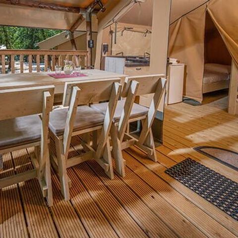 TENT 5 people - Super Lodge Tent | 2 bedrooms | Sleeps 4–5 | Single terrace | No en-suite bathroom