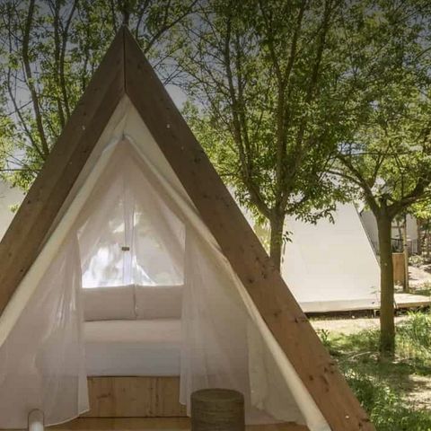 CANVAS AND WOOD TENT 2 people - Cabin Tent