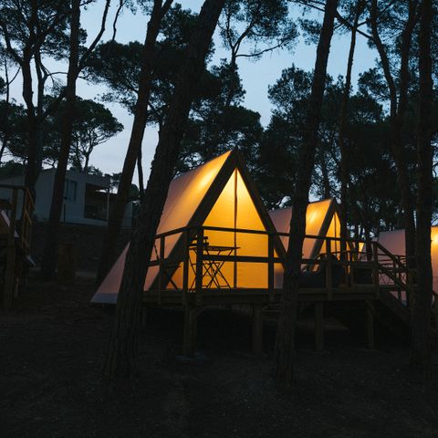 CANVAS AND WOOD TENT 2 people - Cabin Tent