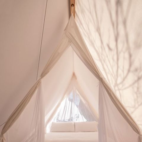 Canvas and wooden tent 2 persons - Cabin Tent