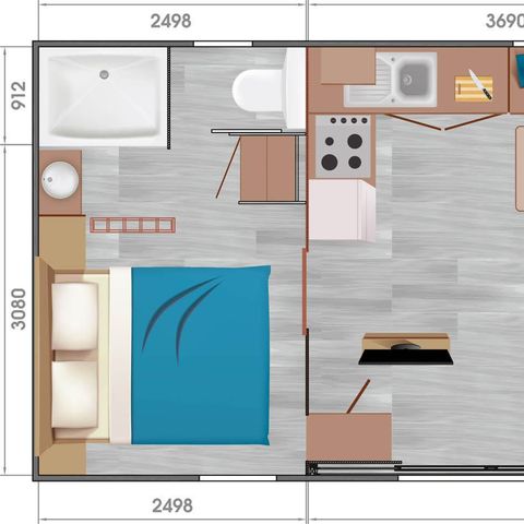 Mobile home 5 persons - Taos 5