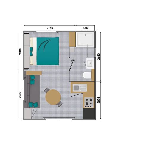 Mobile home 2 persons - Privilege 2P