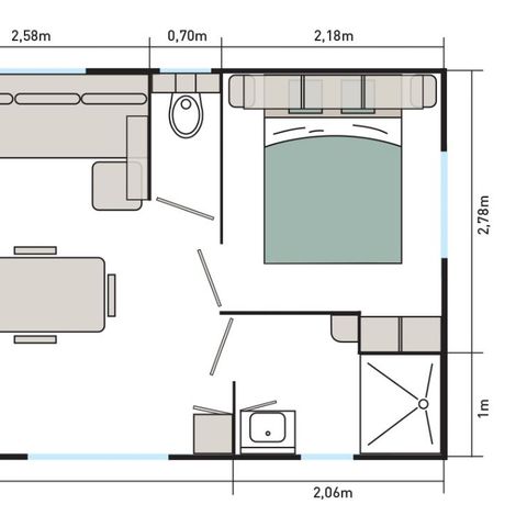 Mobile home 4 persons - PRIVILEGE 2 BDRM 4 PERS