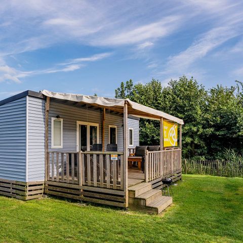 MOBILE HOME 6 people -  Mobile-home | Comfort | 3 Bedrooms | 6 Pers. | *Raised terrace* | 1 Bathroom | Air-con.
