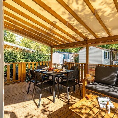 MOBILE HOME 6 people - Mobile-home | Comfort | 3 Bedrooms | 6 Pers. | Terrace Lounge | Clim.