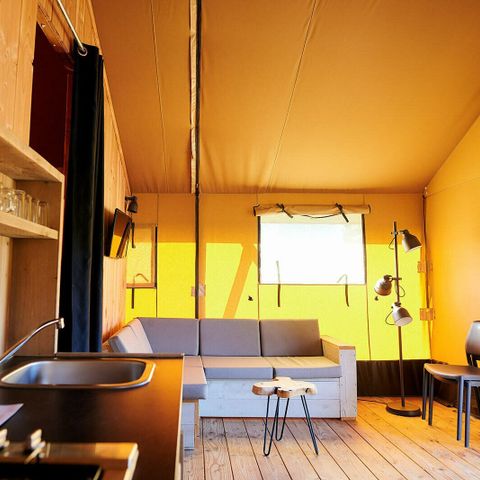 CANVAS AND WOOD TENT 6 people - Safari Cottage