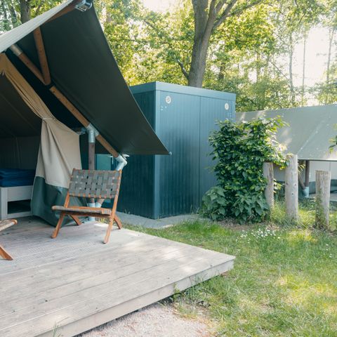 CANVAS AND WOOD TENT 4 people - Safari Cottage XS with private bathroom