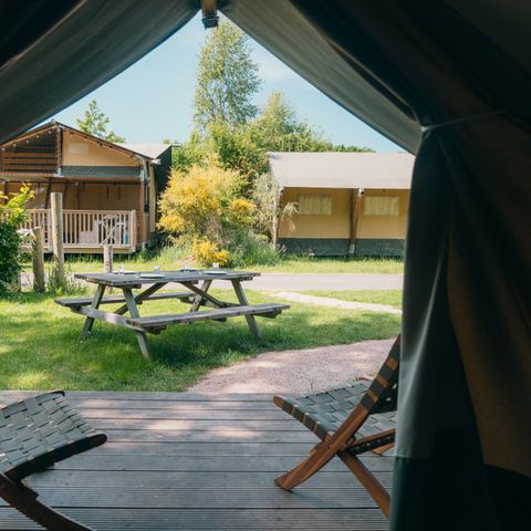 CANVAS AND WOOD TENT 4 people - Safari Cottage XS with private bathroom