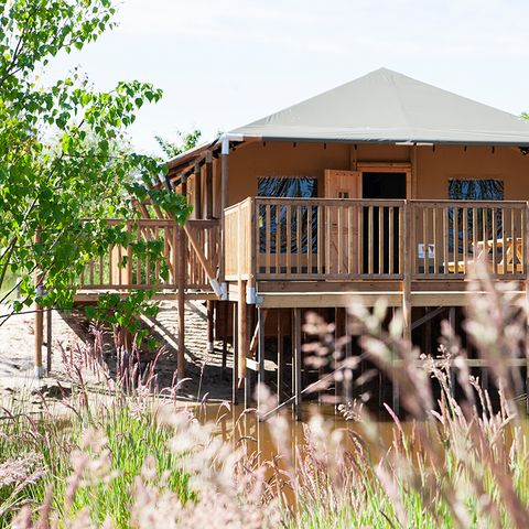 CANVAS AND WOOD TENT 8 people - Safari Cottage XL