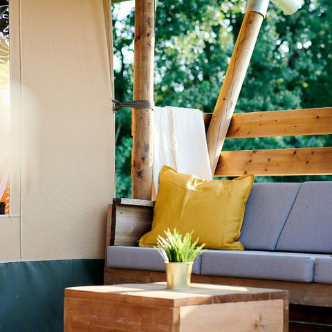 CANVAS AND WOOD TENT 6 people - Safari Cottage XL