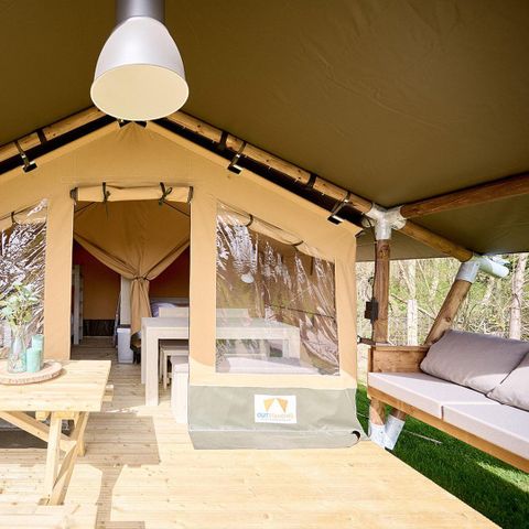 CANVAS AND WOOD TENT 4 people - Compact