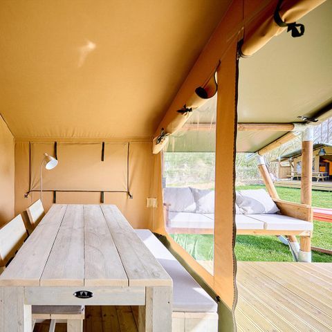 CANVAS AND WOOD TENT 4 people - Compact