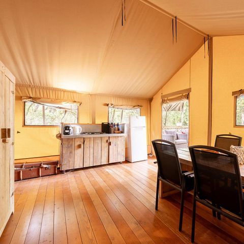CANVAS AND WOOD TENT 6 people - Wood