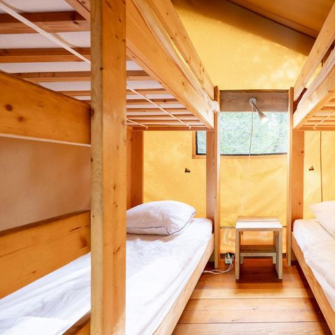 CANVAS AND WOOD TENT 6 people - Wood