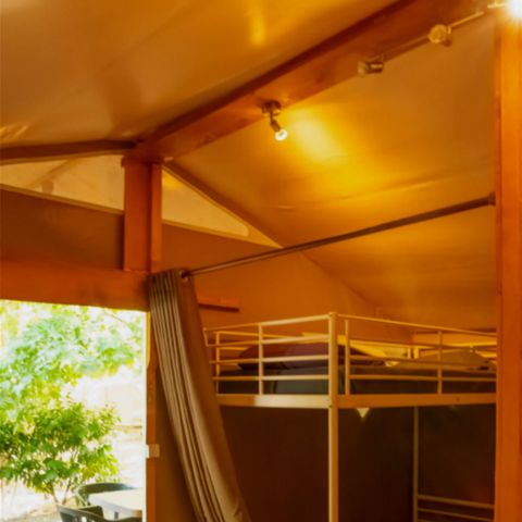 Canvas and wooden tent 7 persons - Canvas bungalow 7p