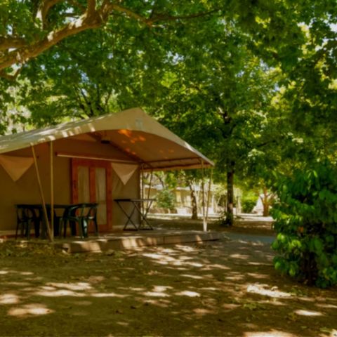 Canvas and wooden tent 7 persons - Canvas bungalow 7p