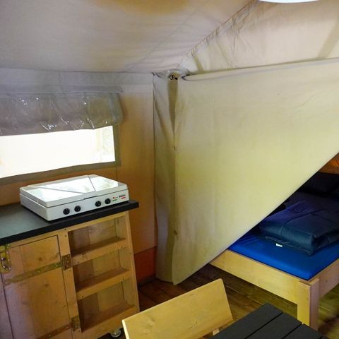 Canvas and wooden tent 4 persons