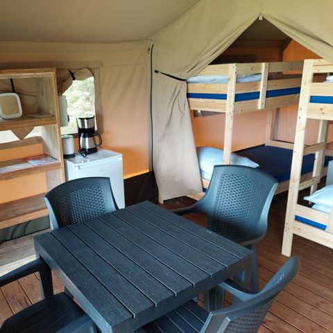 CANVAS AND WOOD TENT 6 people - Safari tent