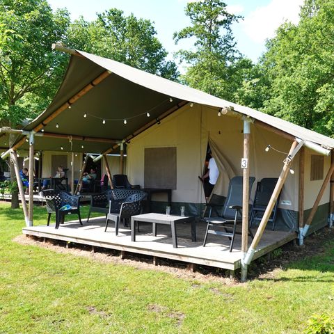 CANVAS AND WOOD TENT 6 people - Safari tent