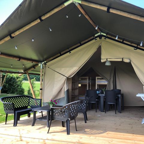 CANVAS AND WOOD TENT 6 people