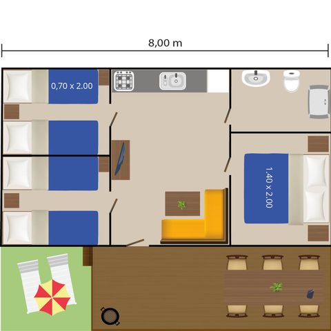 MOBILE HOME 4 people - Mobile home Capri 
