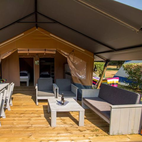 CANVAS AND WOOD TENT 5 people - Safaritent Comfort