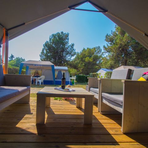 CANVAS AND WOOD TENT 5 people - Safaritent Comfort