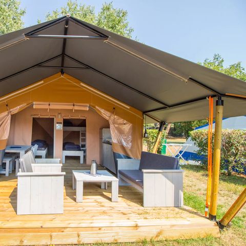 CANVAS AND WOOD TENT 5 people - Safaritent Comfort