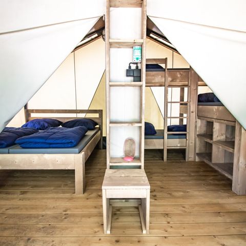 CANVAS AND WOOD TENT 5 people - Safari tent Comfort