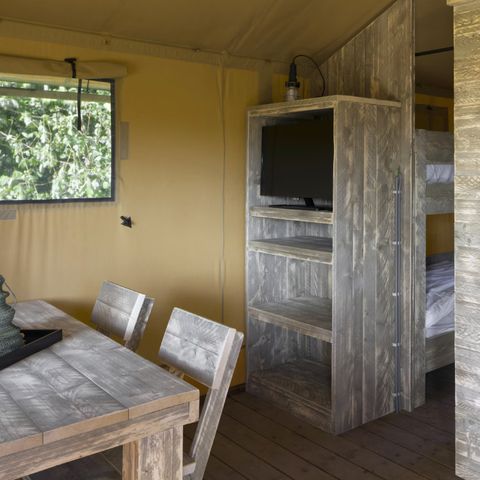 Canvas and wooden tent 4 persons