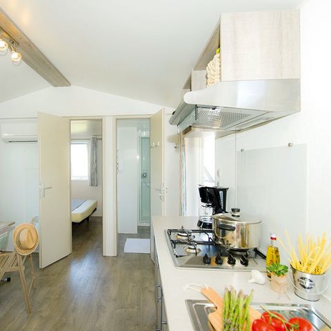 Mobile home 6 persons - Comfort XL | 2 Bedrooms | 4/6 Pers. | Partially or fully covered terrace