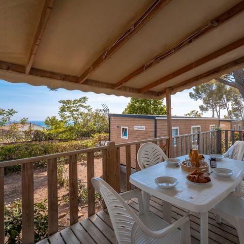Mobile home 6 persons - Mobile-home | Premium Azure | 3 Bedrooms | 6 Pers. | Raised terrace | Air conditioning