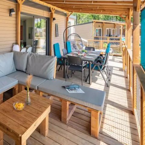 Mobile home 7 persons - Mobil-home | Ultimate Plus | 3 Bedrooms | 6/8 Pers | Terrace Lounge | 2 bathrooms | Air conditioning | TV | By Roan