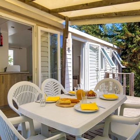 MOBILE HOME 6 people - Mobil-home | Classic XL | 3 Bedrooms | 6 Pers. | Raised terrace | Air-con.