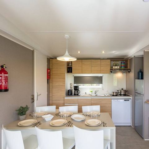 MOBILE HOME 6 people - Mobil-home | Premium | 3 Bedrooms | 6 Pers. | Terrace Lounge | Air-con.