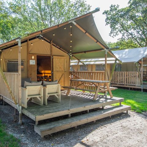 Canvas and wooden tent 6 persons - 6A