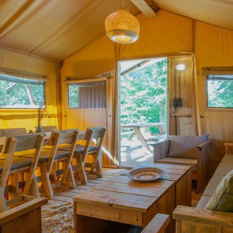 Canvas and wooden tent 6 persons - 6A