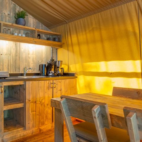 Canvas and wooden tent 6 persons - 6A