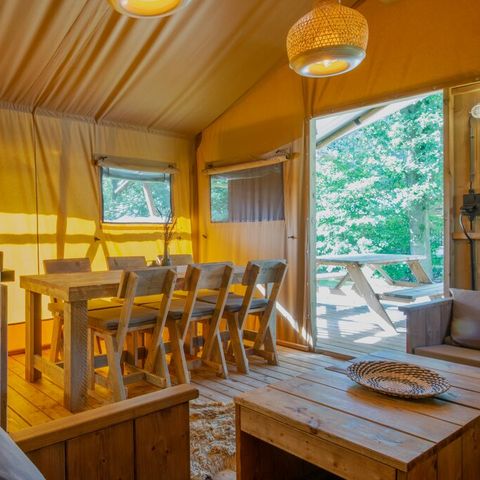 Canvas and wooden tent 6 persons - 6A