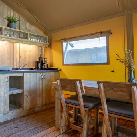 Canvas and wooden tent 6 persons - 6B