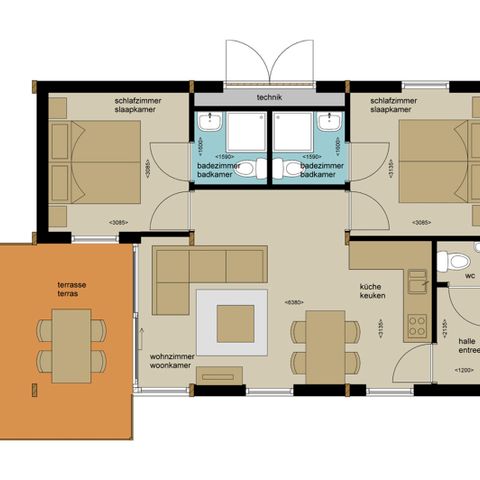 Bungalow 4 persons - Waldhaus Luxe