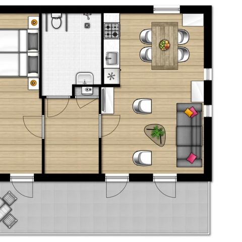 BUNGALOW 4 people - Disabled Harbour Apartment