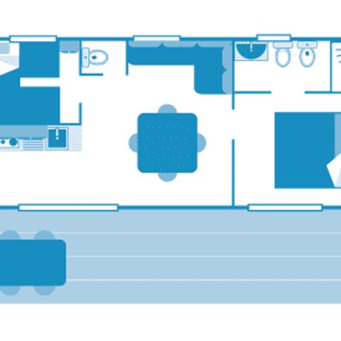 MOBILE HOME 5 people - Cottage superieur 5p 2ch ***