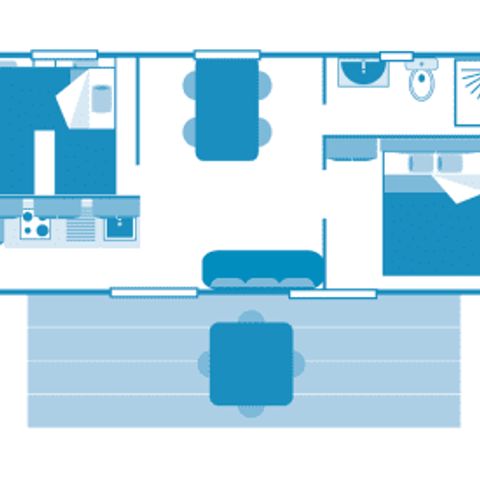 MOBILE HOME 5 people - Cottage 5p 2ch ***