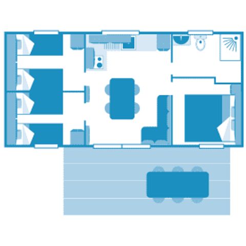 MOBILE HOME 6 people - Cottage Family 6p 3ch ***