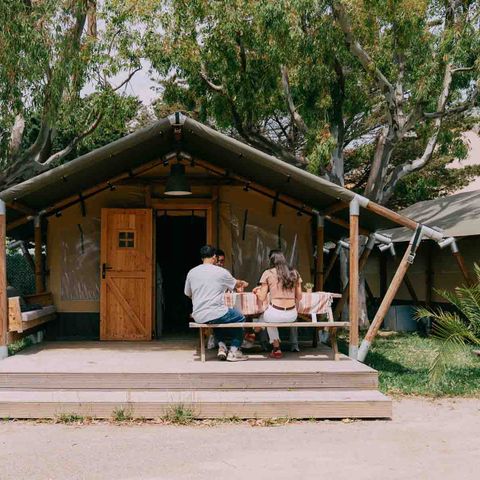 CANVAS AND WOOD TENT 4 people - Safari